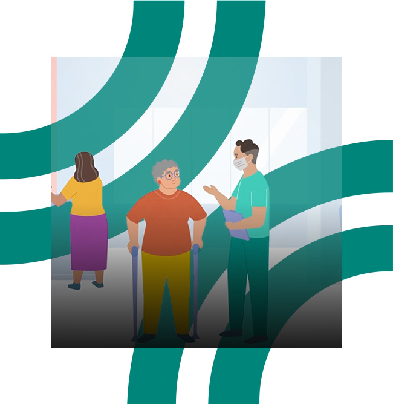 Doctor Speaking With Patient Illustration