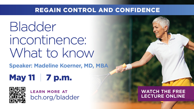 Bladder incontinence: What to know - Free Online Health Lecture