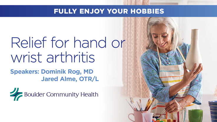 Relief for hand or  wrist arthritis - Free Online Health Lecture