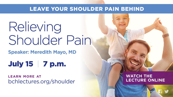 Relieving Shoulder Pain - Free online Health Lecture