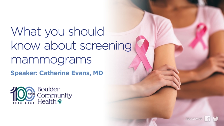 BCH Lecture: What You Should Know About Screening Mammograms 10-17-22 Thumbnail
