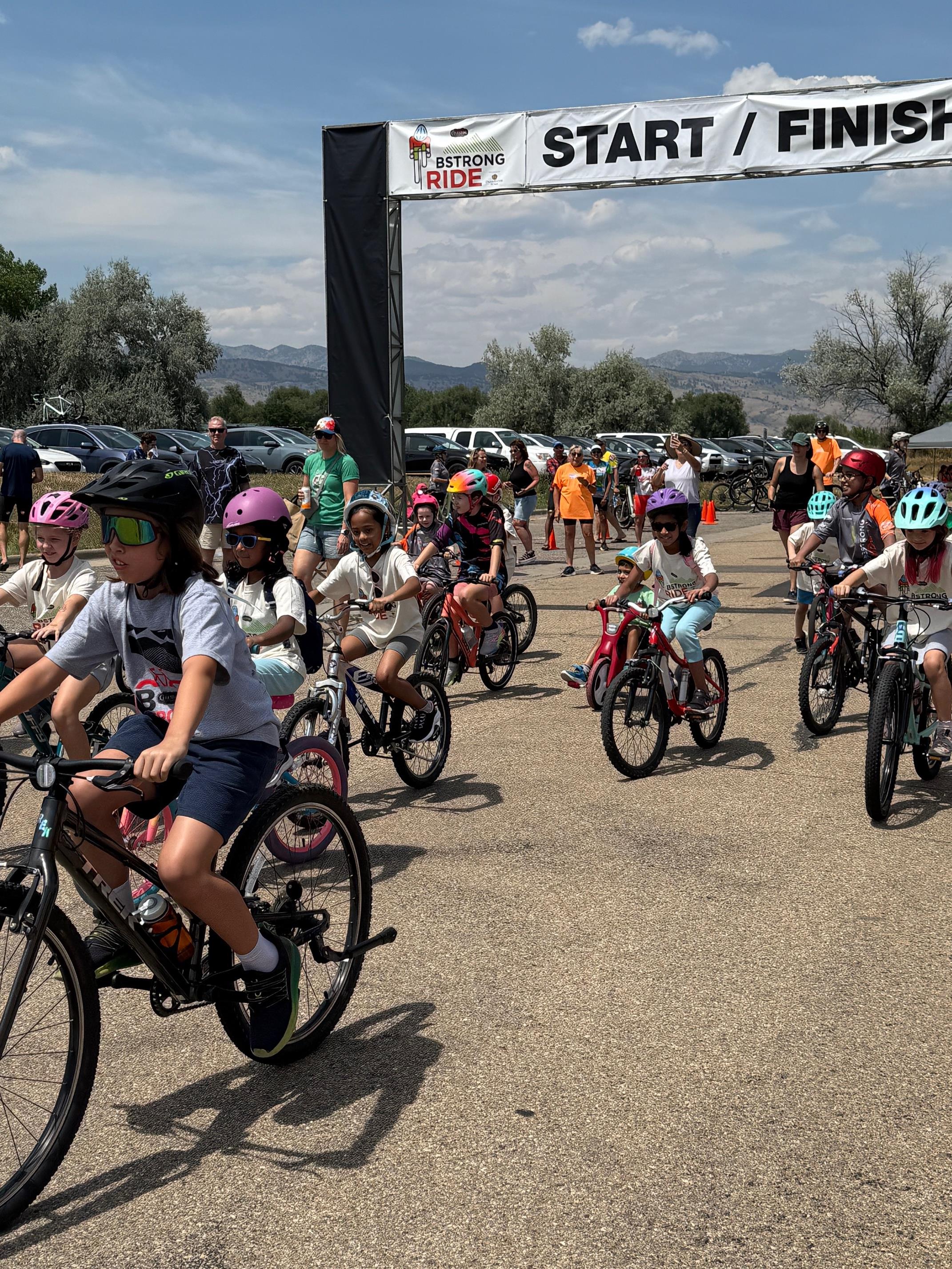 2025 B Strong Ride cyclists kids