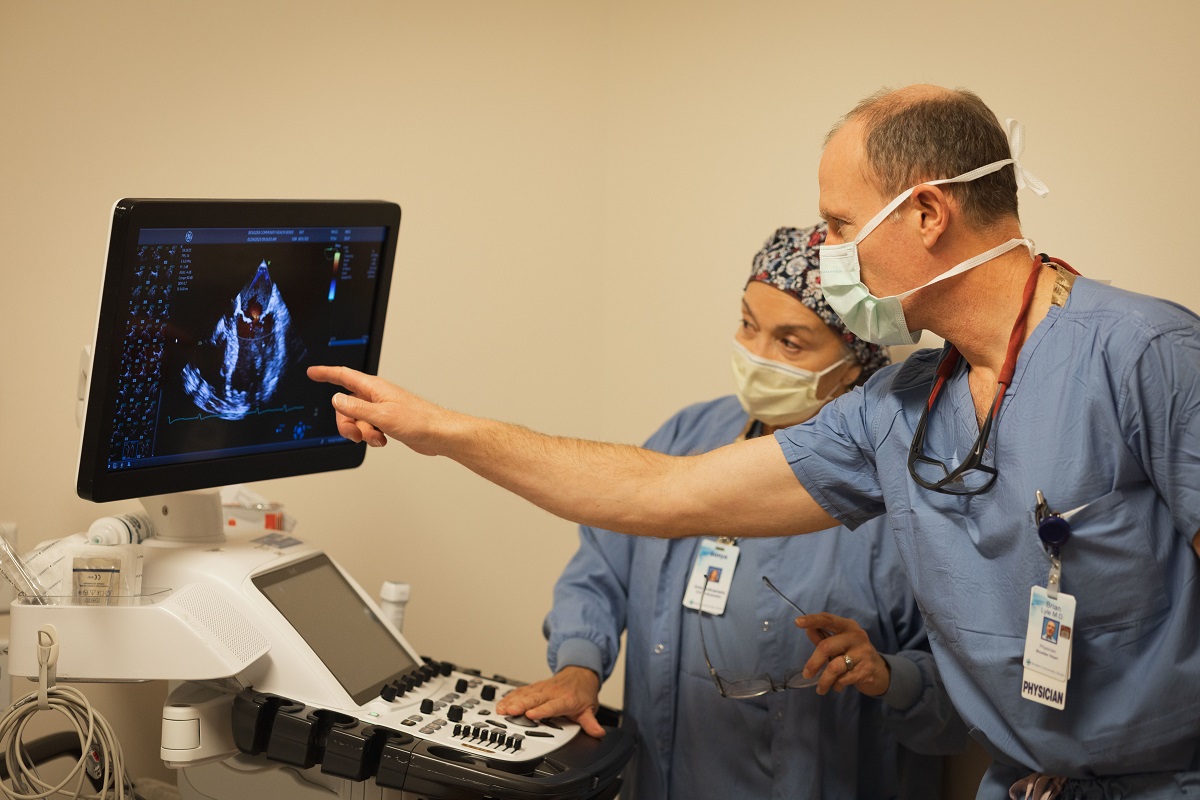 Boulder Cardiologist looks at image scan