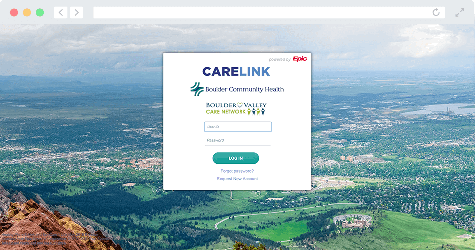 carelink login web page