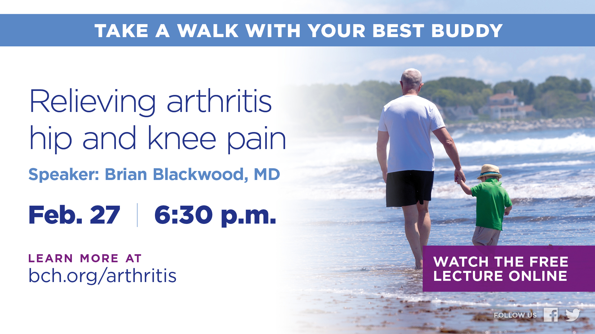 BCH lecture Relieving arthritis hip and knee pain Boulder, CO